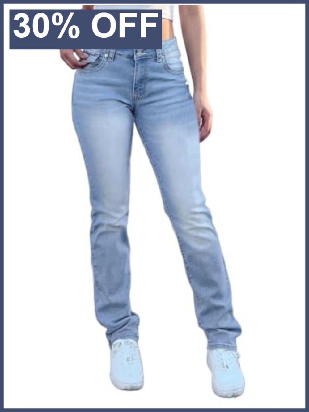 High Waist Boot Cut Jeans for Women Flare Denim Pants Mid Rise Stretch